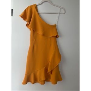 NWT Minkpink one shoulder dress